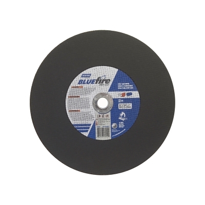 Norton Blue Fire Chop Saw Cut-Off Wheel - 12" X 7/64", Zirconia Alumina, 1" Arbor (Pack Of 1)